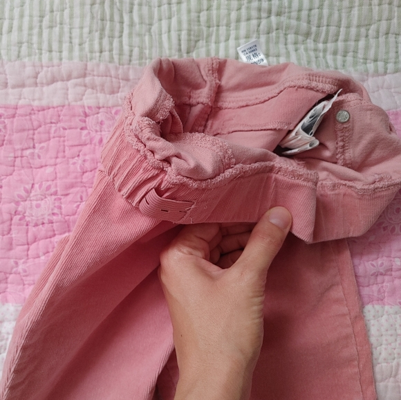 Okaïdi pink hyper-stretch velvet treggings for girls 9 years old. - Picture 6 of 10